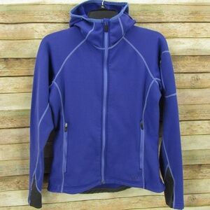 REI Purple Zipper Front Polartec Hoodie S
